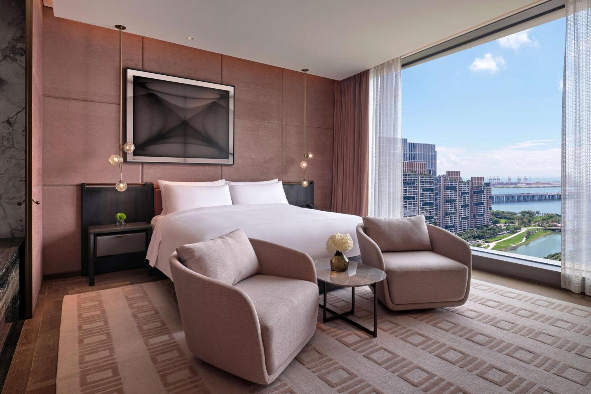 Conrad Shenzhen, The First Art Museum Hotel In Greater Bay Area With The Stunning Bay And Sunset View In The Hotel Terrace Bagian luar foto