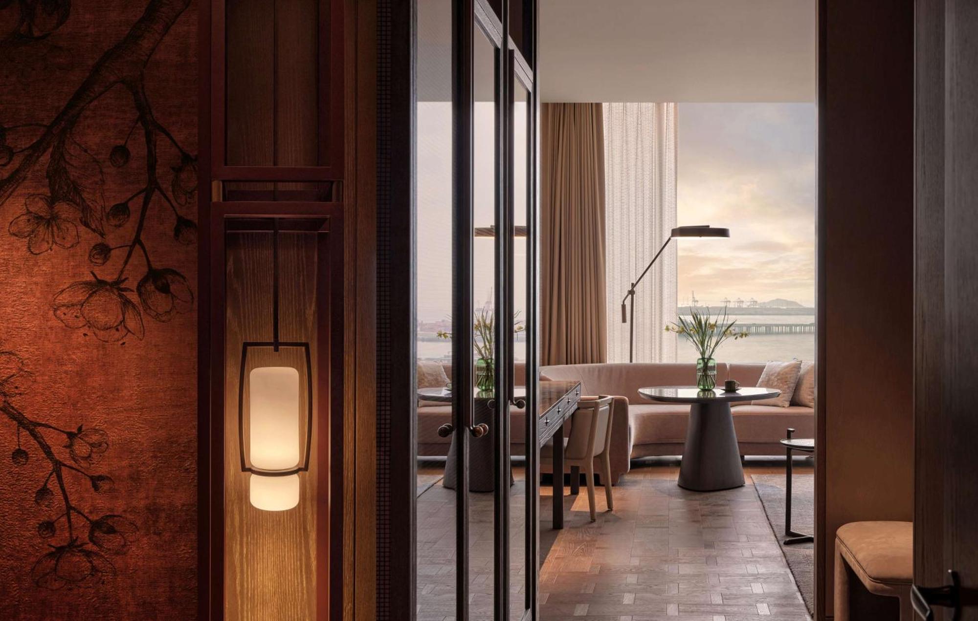 Conrad Shenzhen, The First Art Museum Hotel In Greater Bay Area With The Stunning Bay And Sunset View In The Hotel Terrace Bagian luar foto