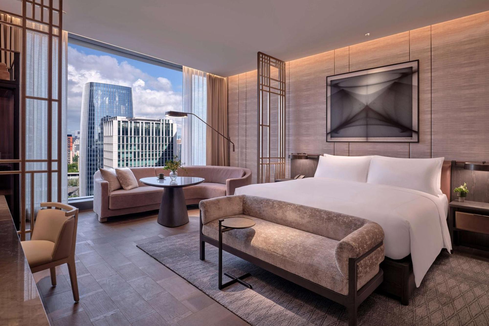 Conrad Shenzhen, The First Art Museum Hotel In Greater Bay Area With The Stunning Bay And Sunset View In The Hotel Terrace Bagian luar foto