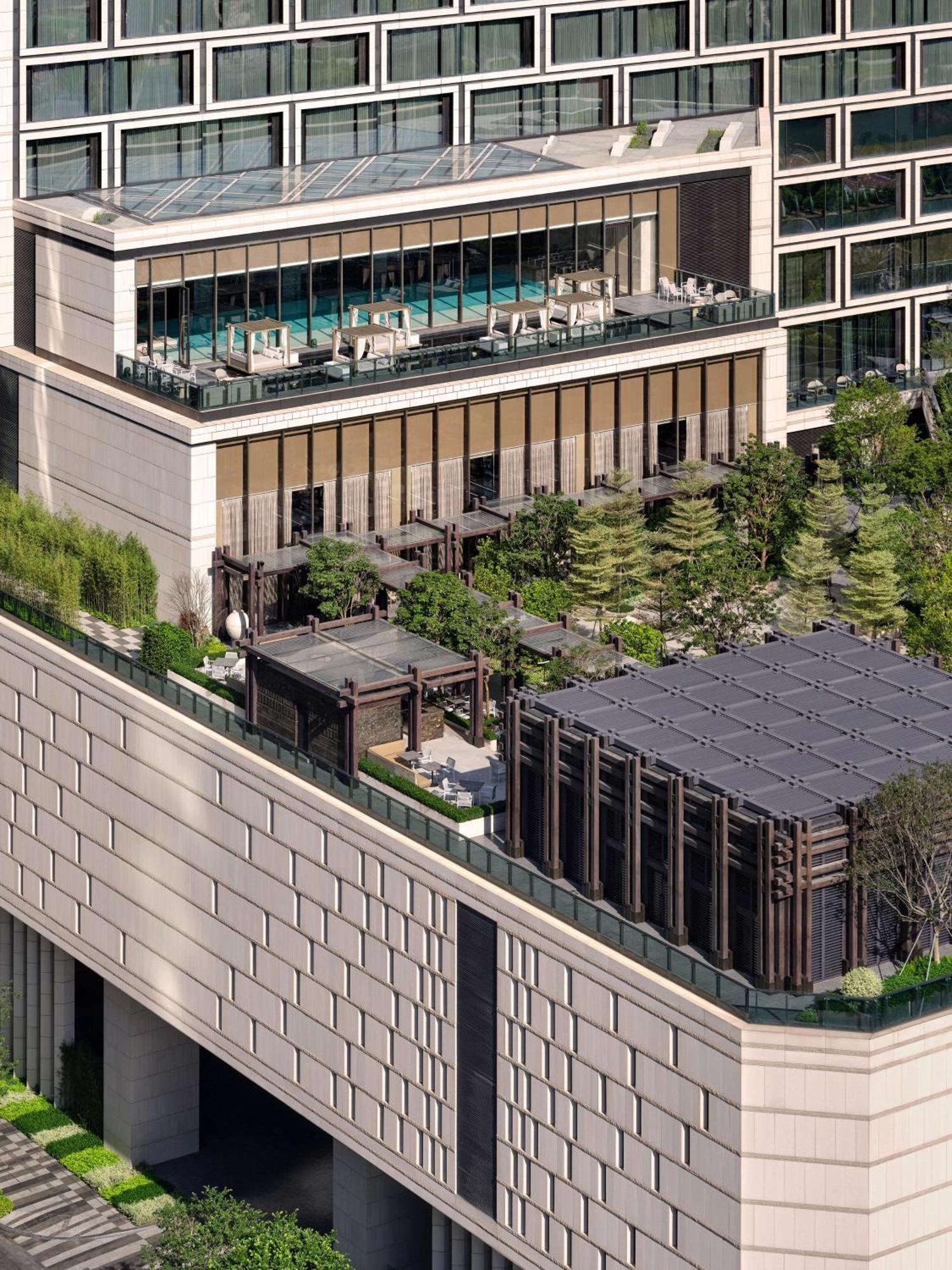Conrad Shenzhen, The First Art Museum Hotel In Greater Bay Area With The Stunning Bay And Sunset View In The Hotel Terrace Bagian luar foto