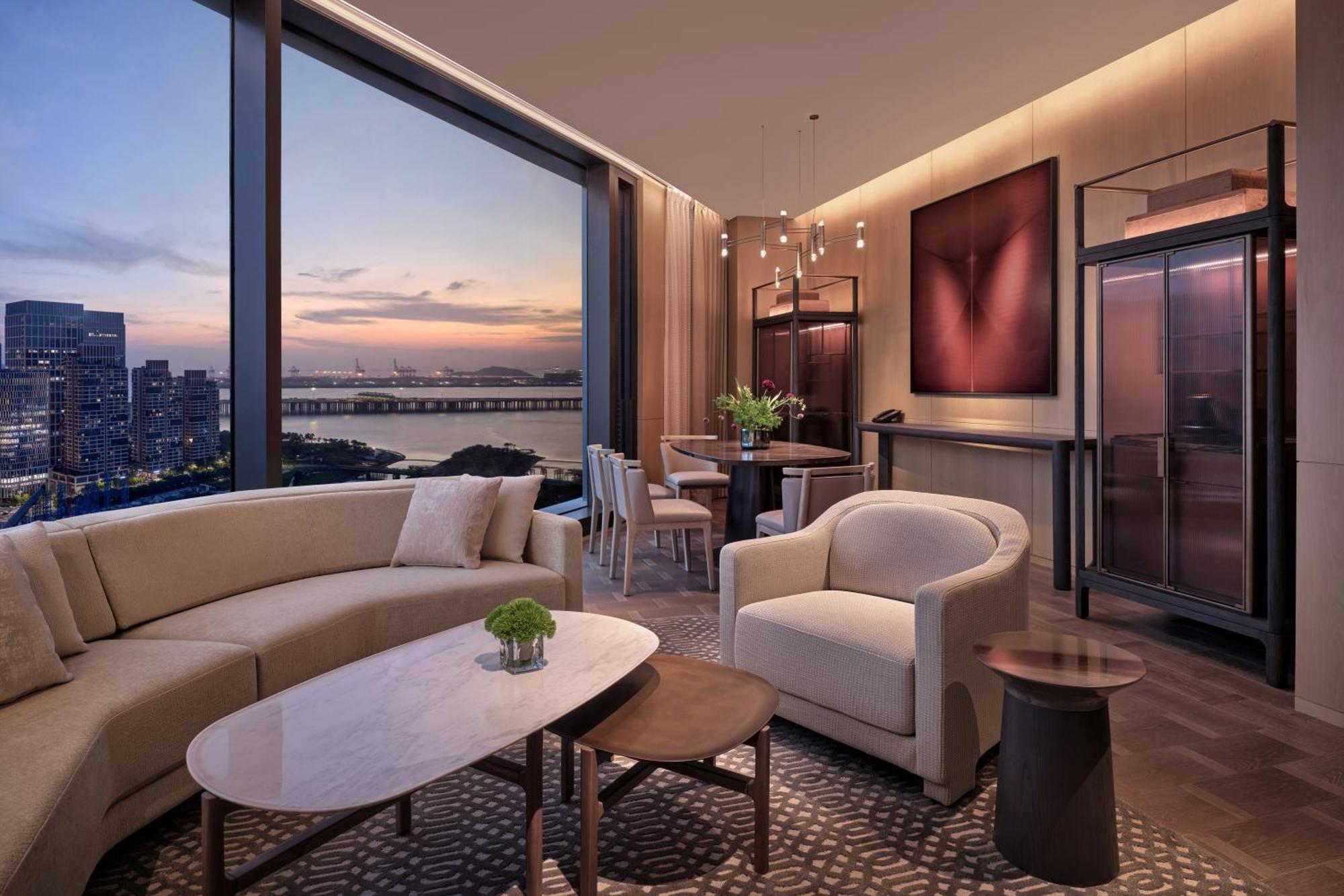 Conrad Shenzhen, The First Art Museum Hotel In Greater Bay Area With The Stunning Bay And Sunset View In The Hotel Terrace Bagian luar foto